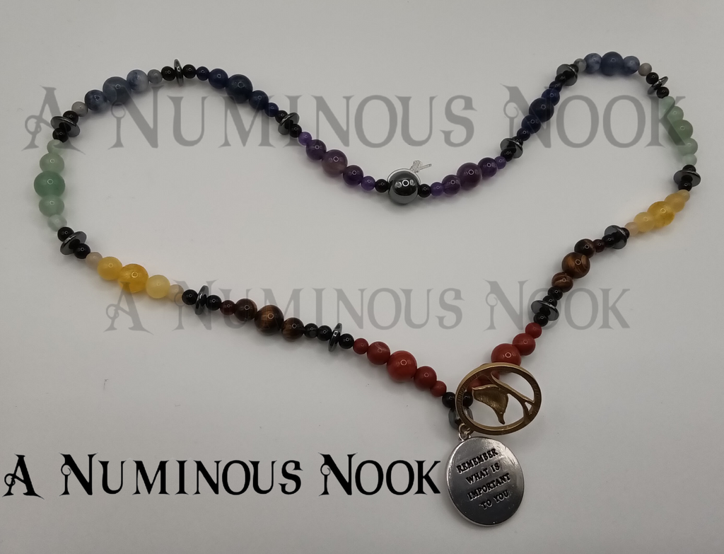 Remember what is important to you chakra necklace