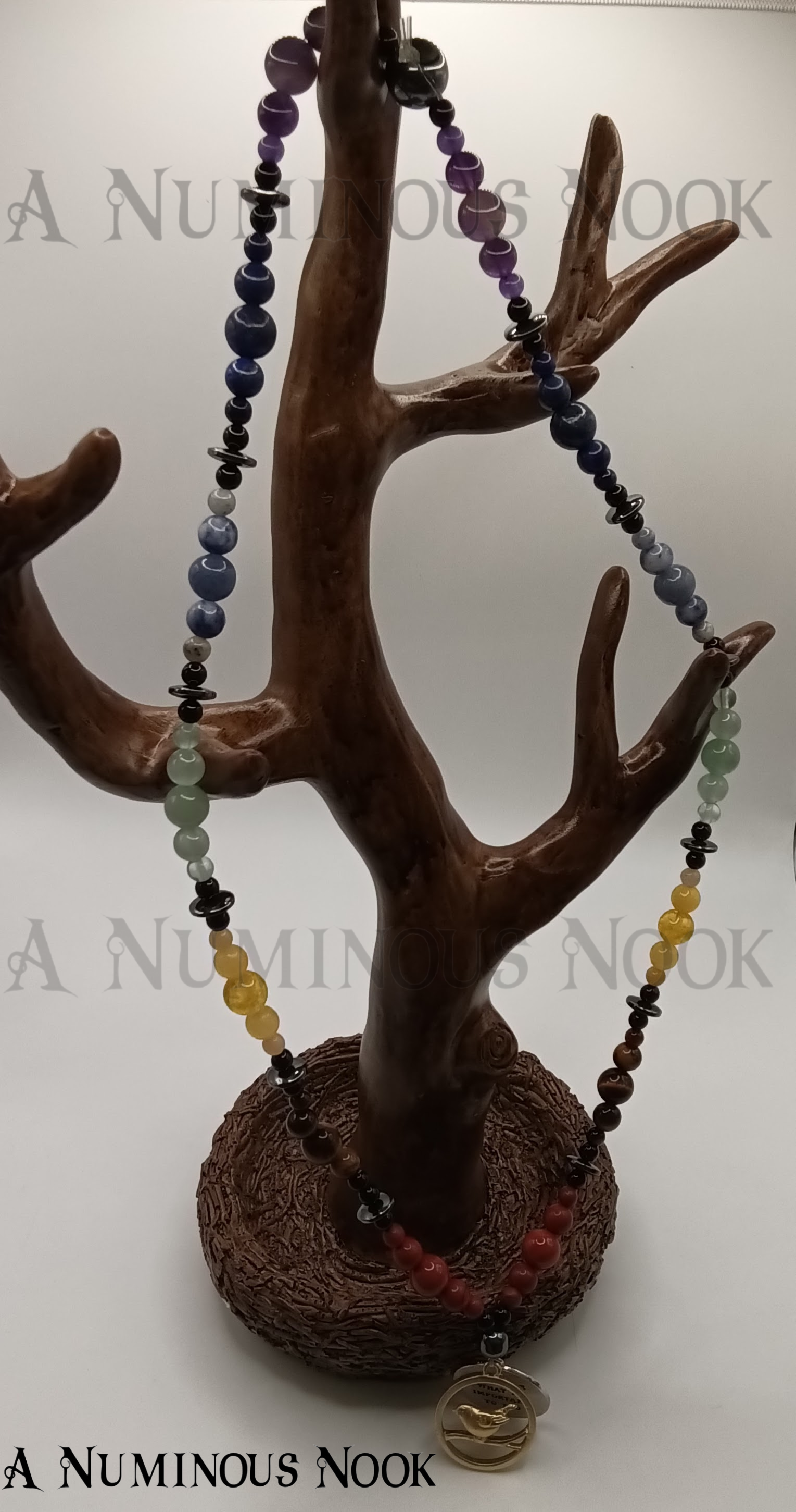 Remember what is important to you chakra necklace