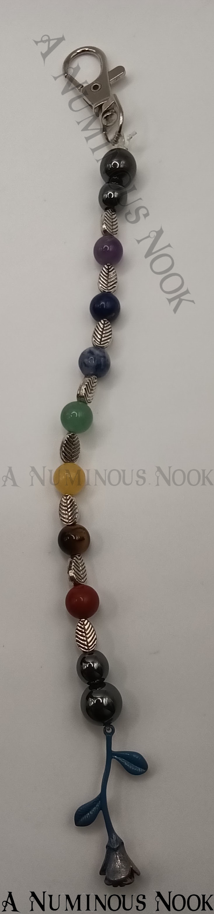Rose charm chakra clip