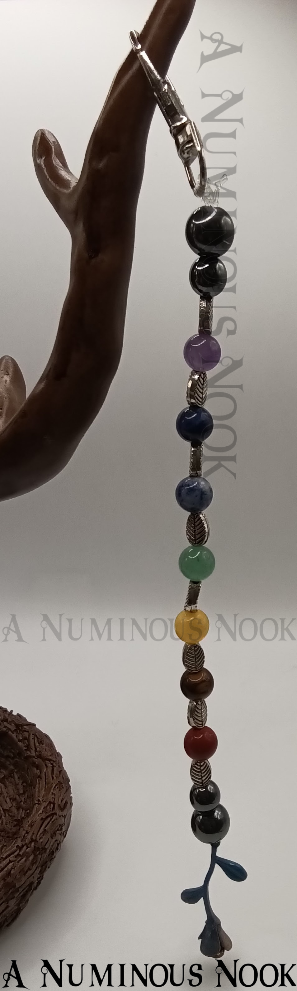 Rose charm chakra clip