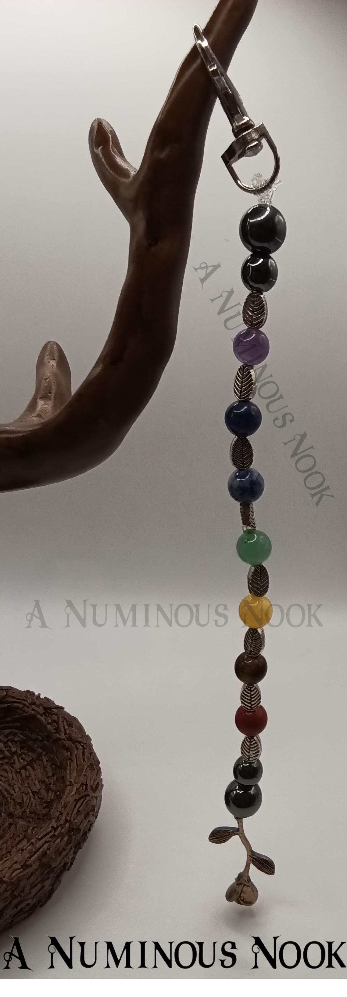 Rose charm chakra clip