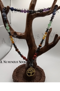 Gold tree chakra necklace