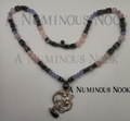 Rose quartz and hematite necklace
