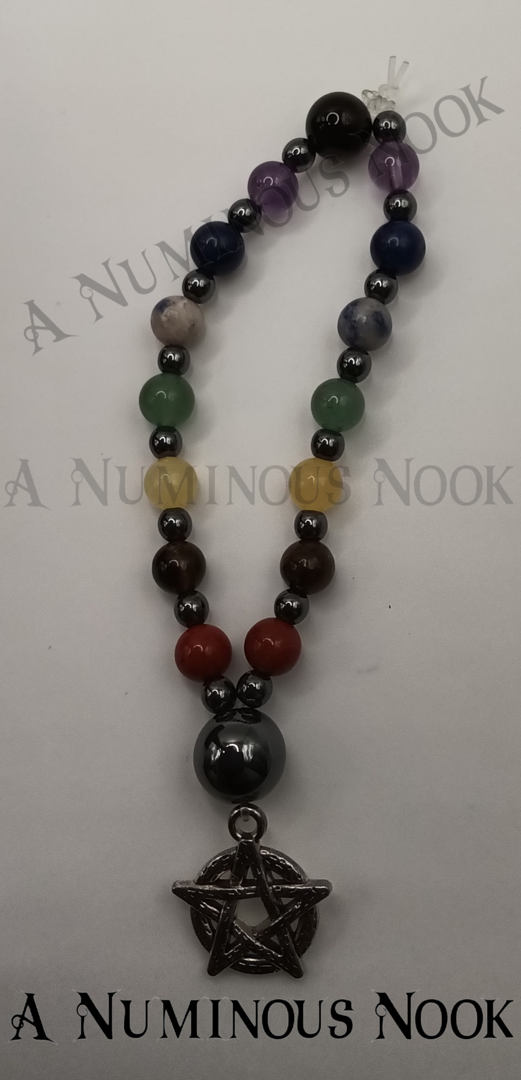 Pentagram chakra bracelet