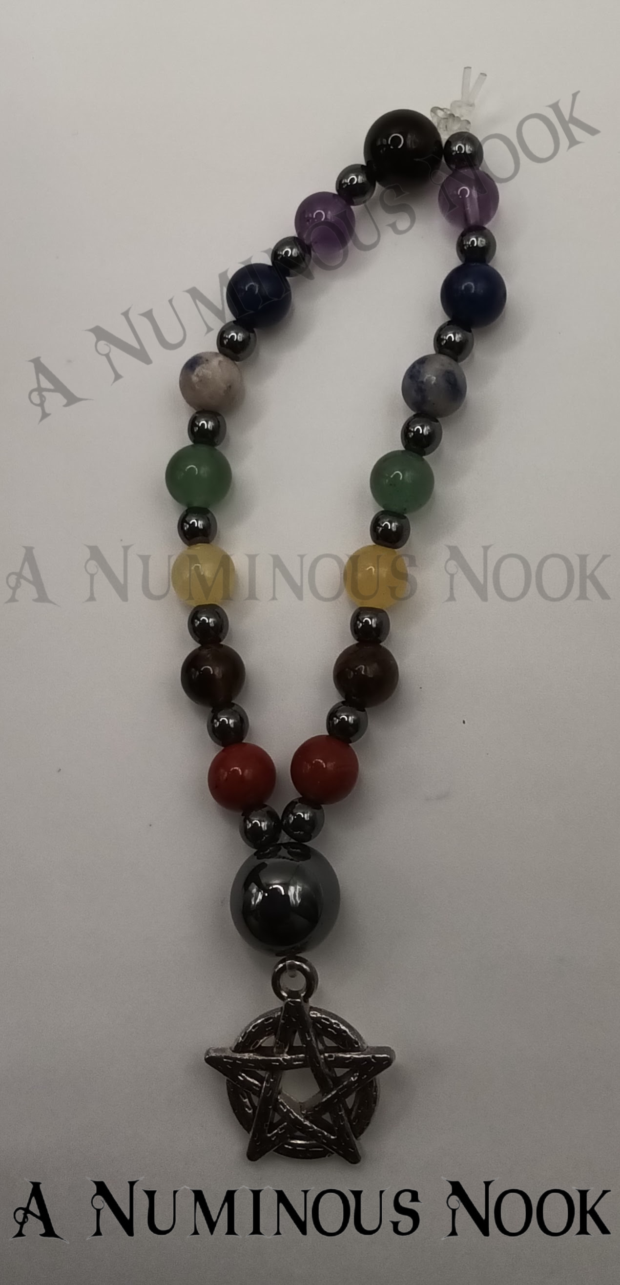 Pentagram chakra bracelet