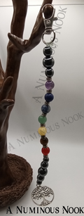 Silver tree chakra clip