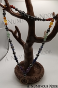 Pentagram chakra necklace