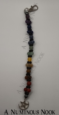 Star with half circle charm chakra clip