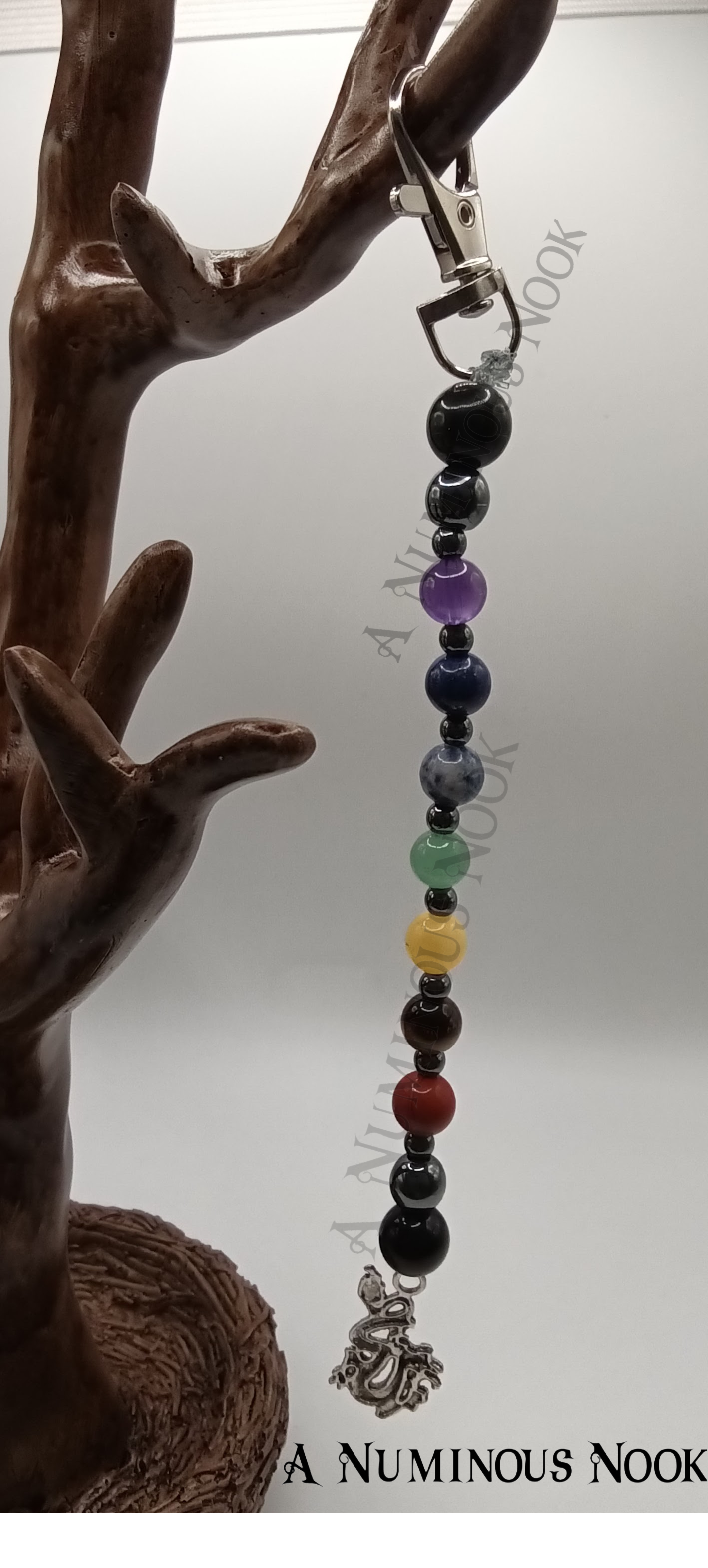 Long dragon charm chakra clip