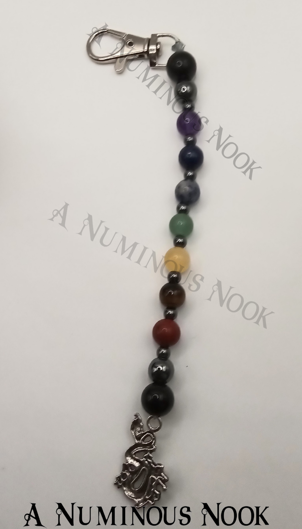 Long dragon charm chakra clip