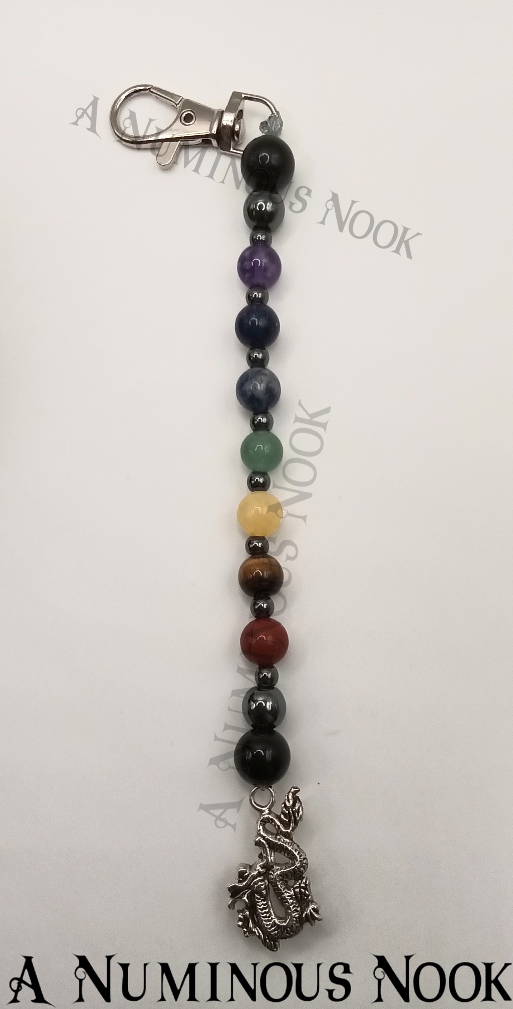Long dragon charm chakra clip
