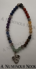 Dragon with wings charm chakra bracelet