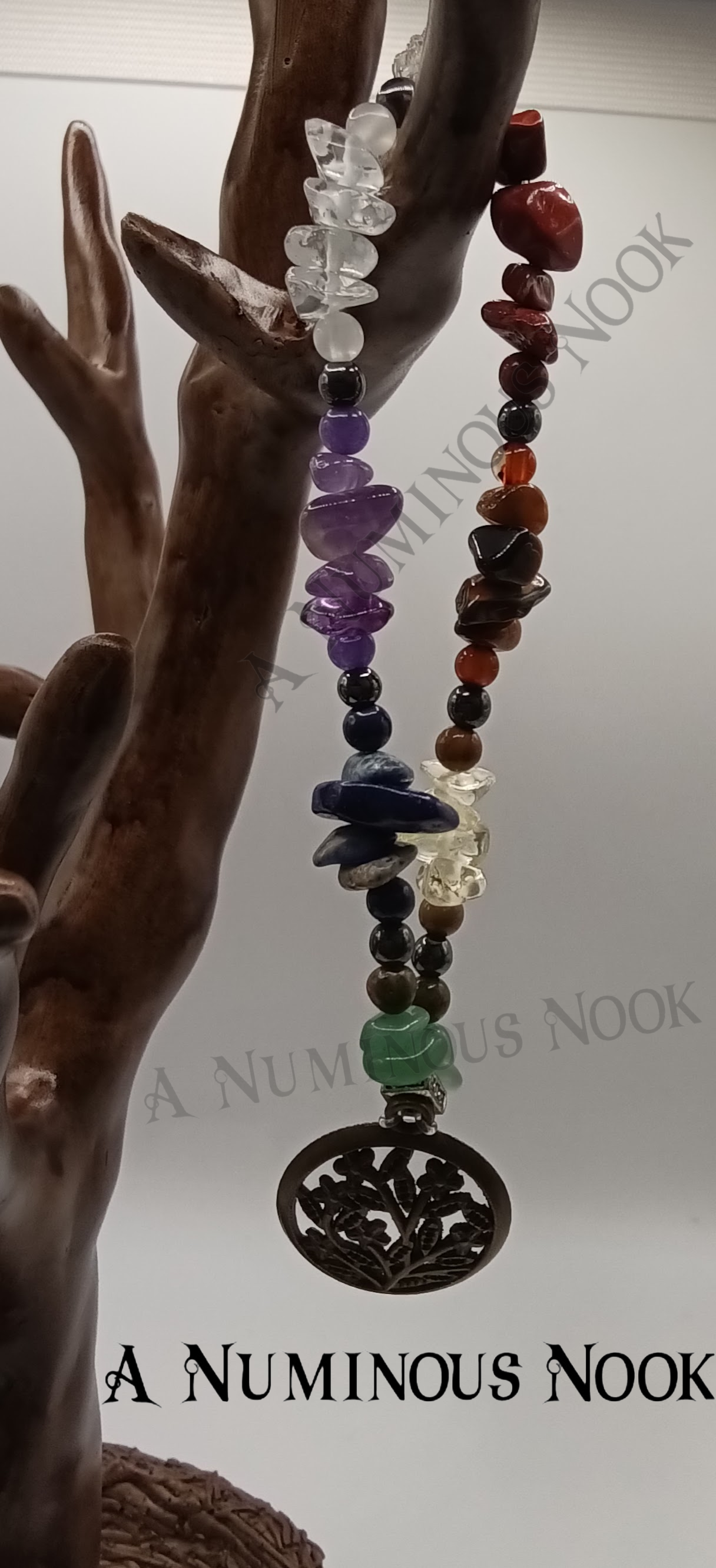 Flower charm chakra bracelet