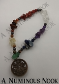 Flower charm chakra bracelet