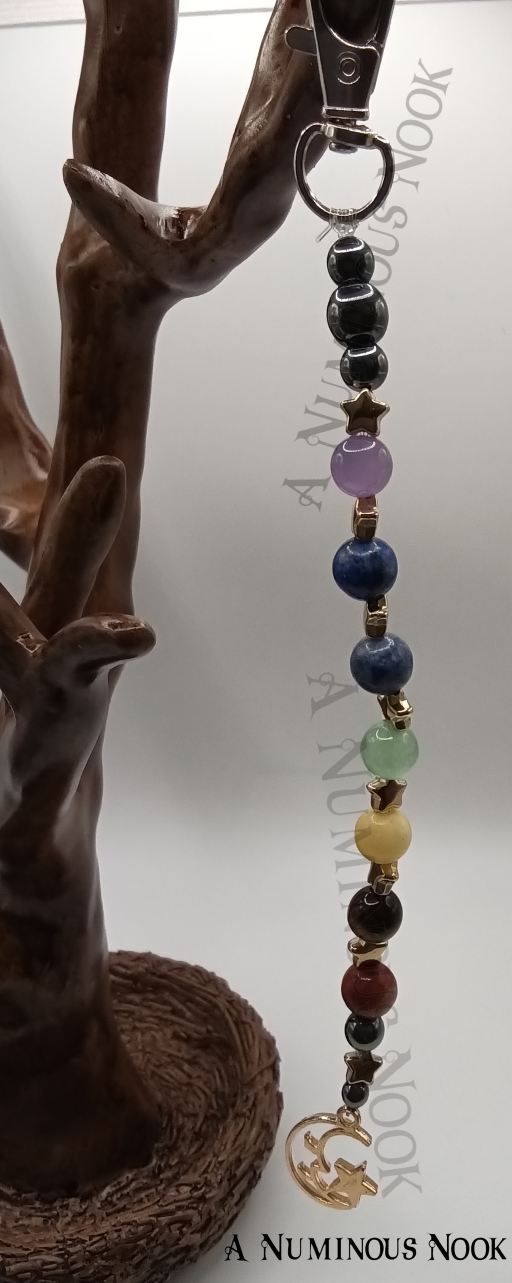 Moon with star chakra clip