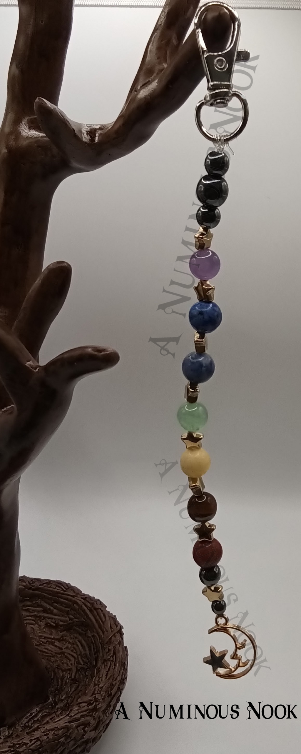 Moon with star chakra clip