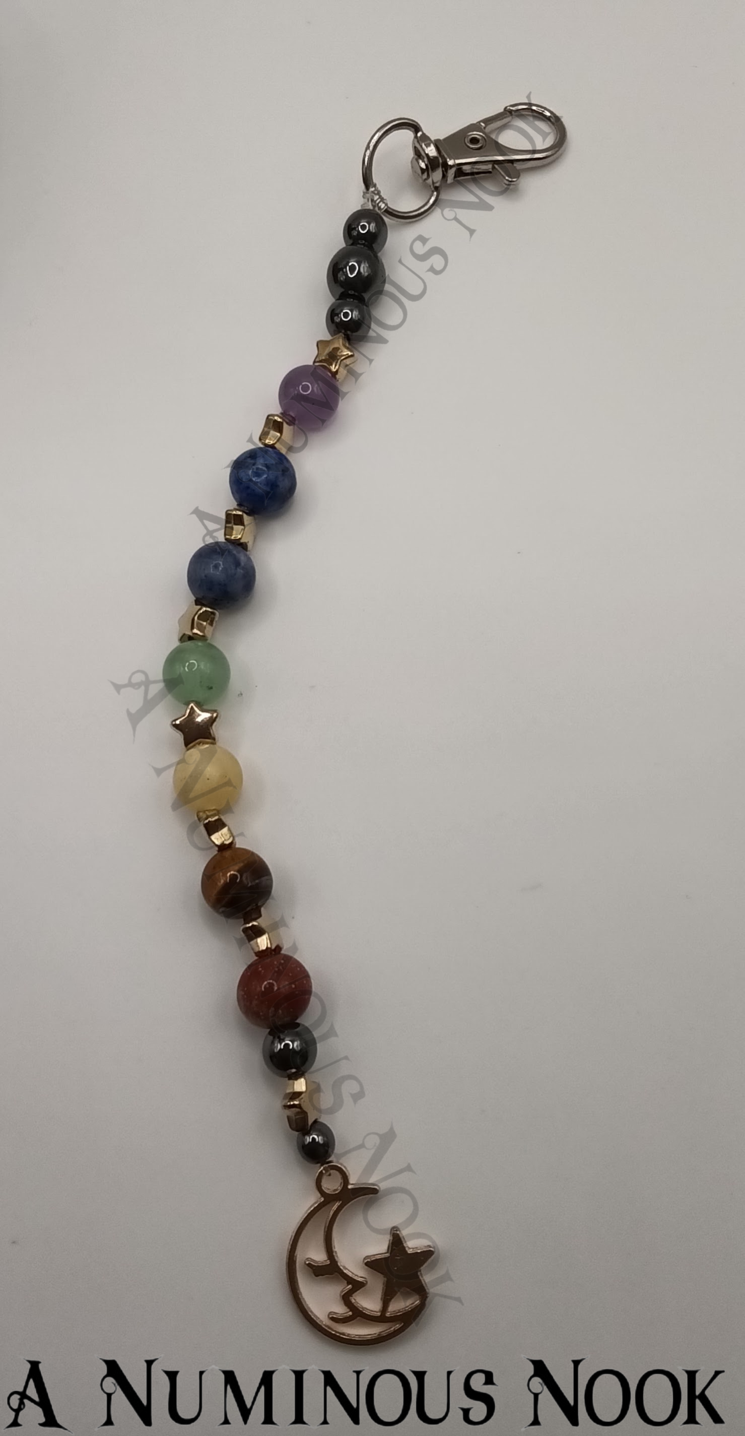 Moon with star chakra clip
