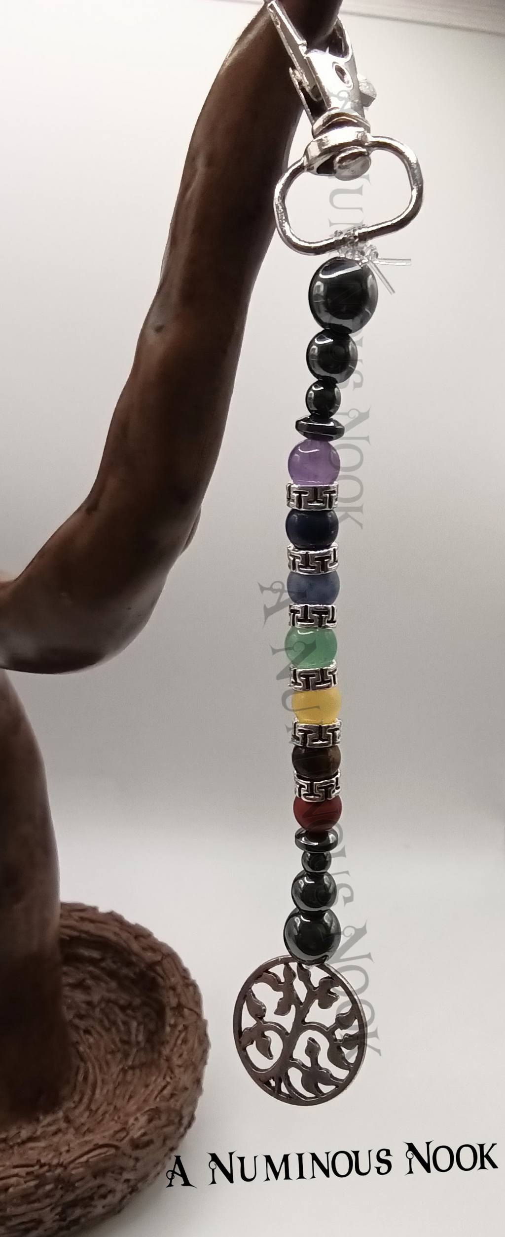 Leafy tree charm chakra clip