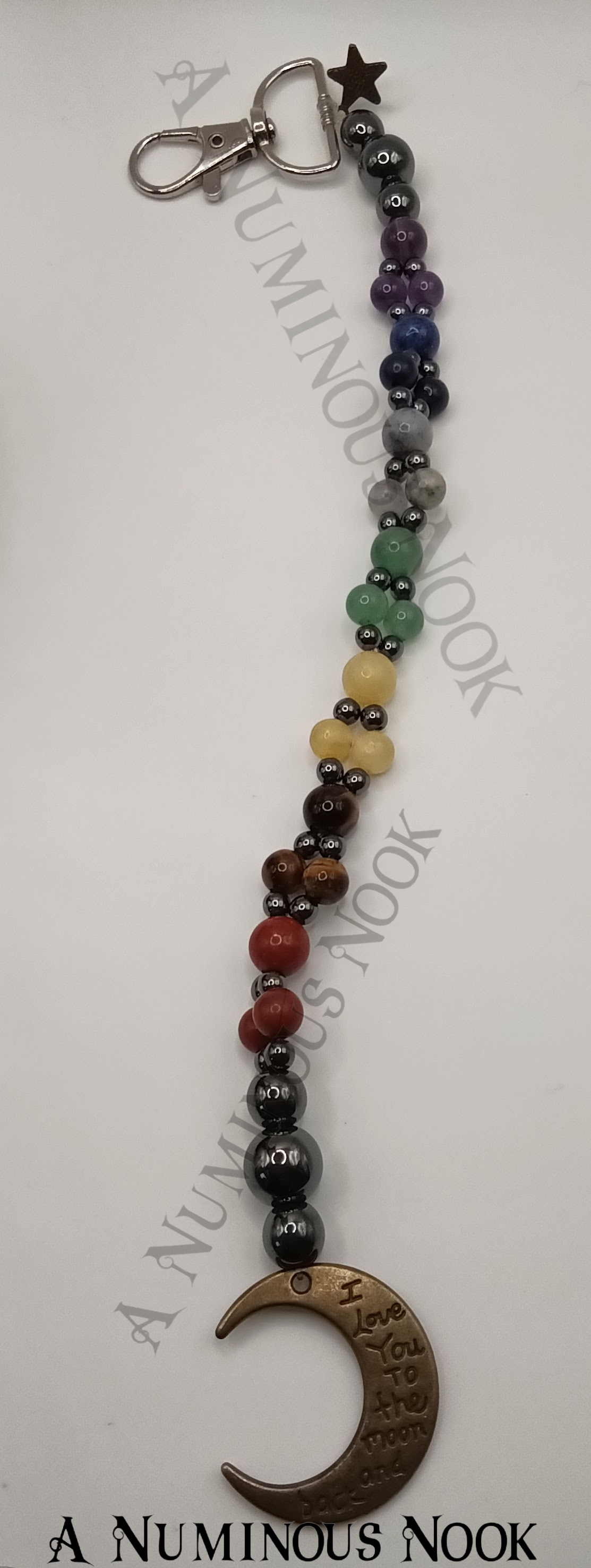 "I love you to themoon and back" moon chakra clip.