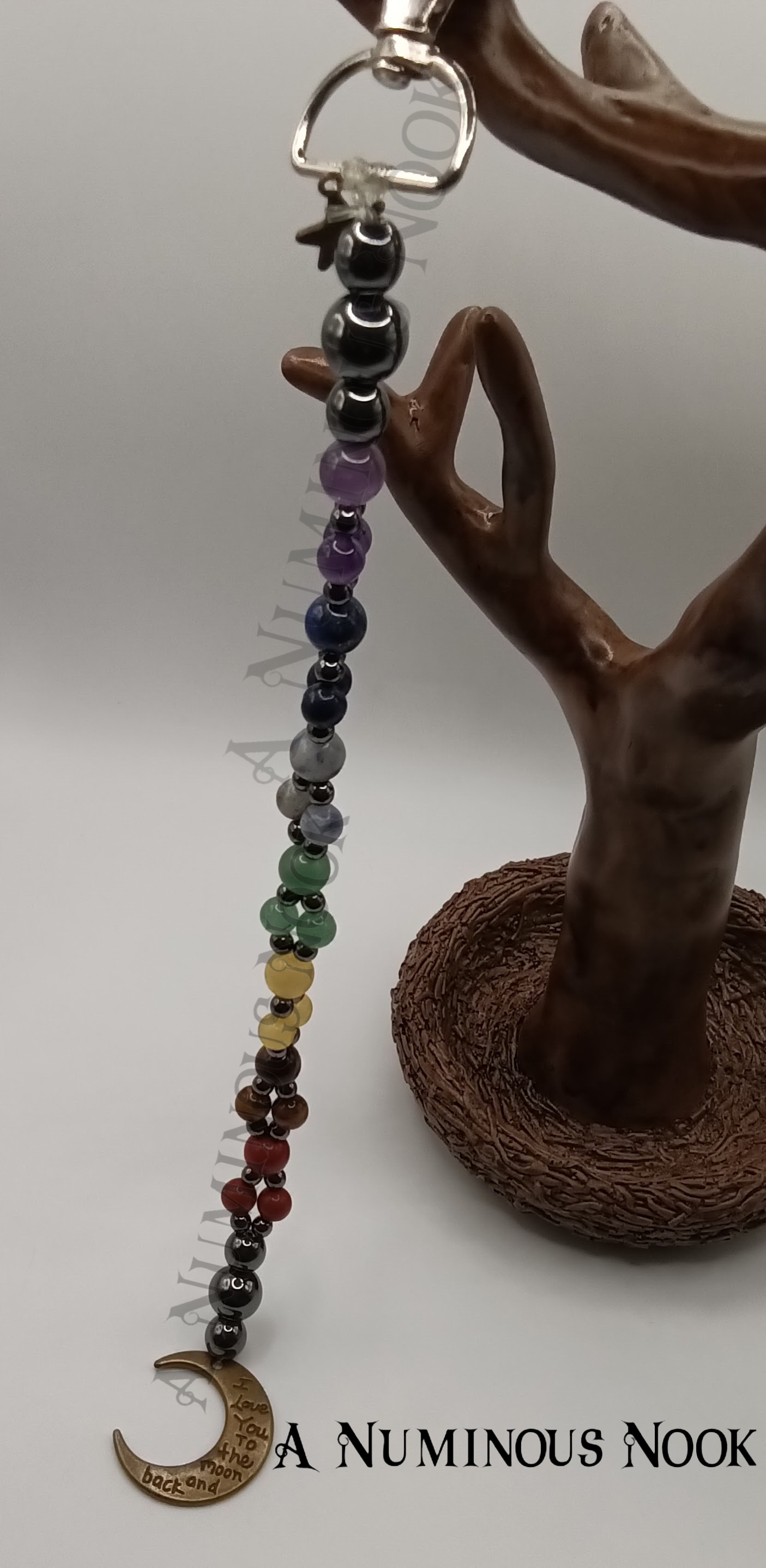 "I love you to themoon and back" moon chakra clip.