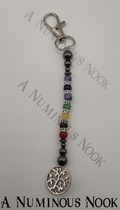 Leafy tree charm chakra clip