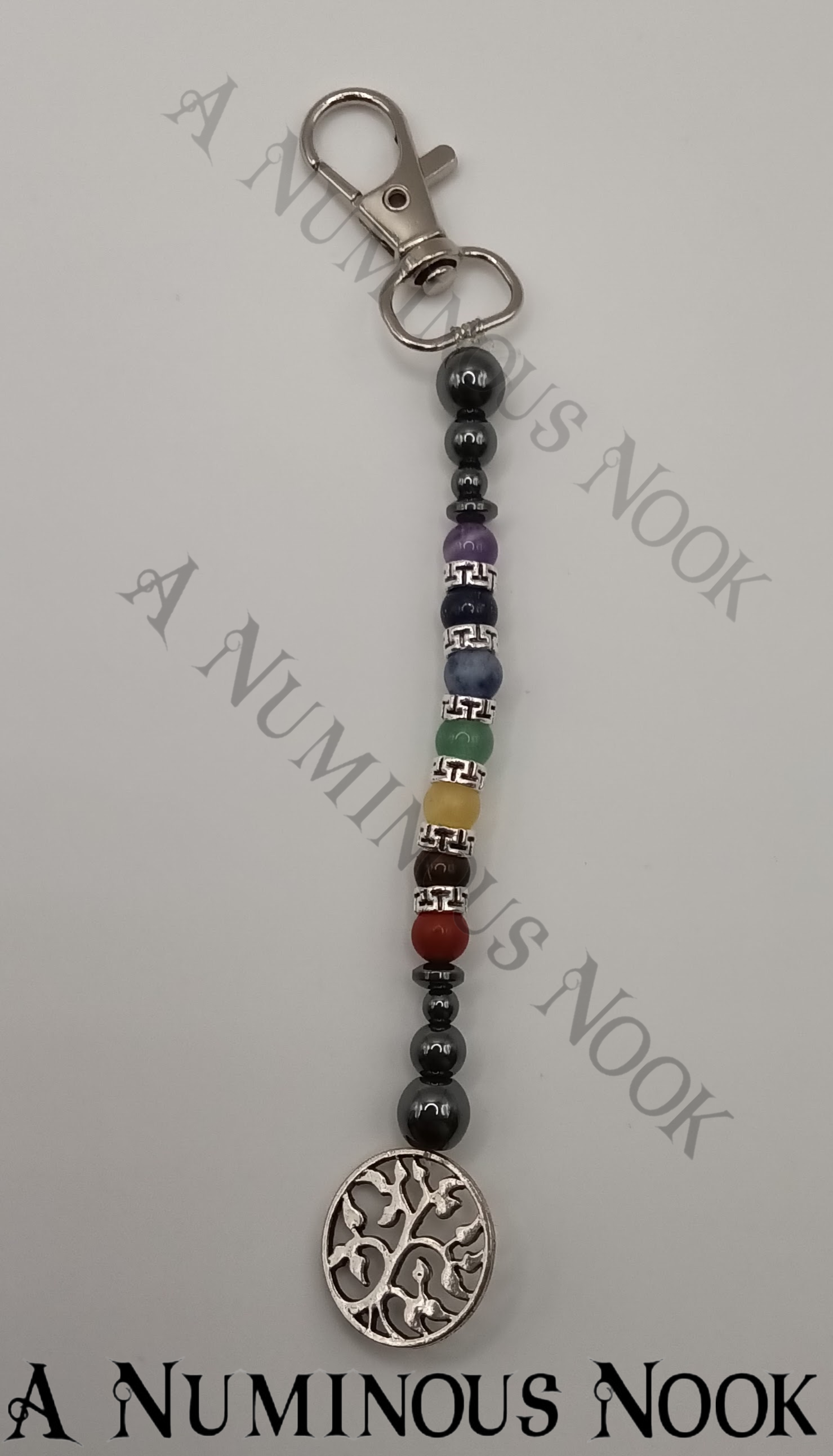 Leafy tree charm chakra clip