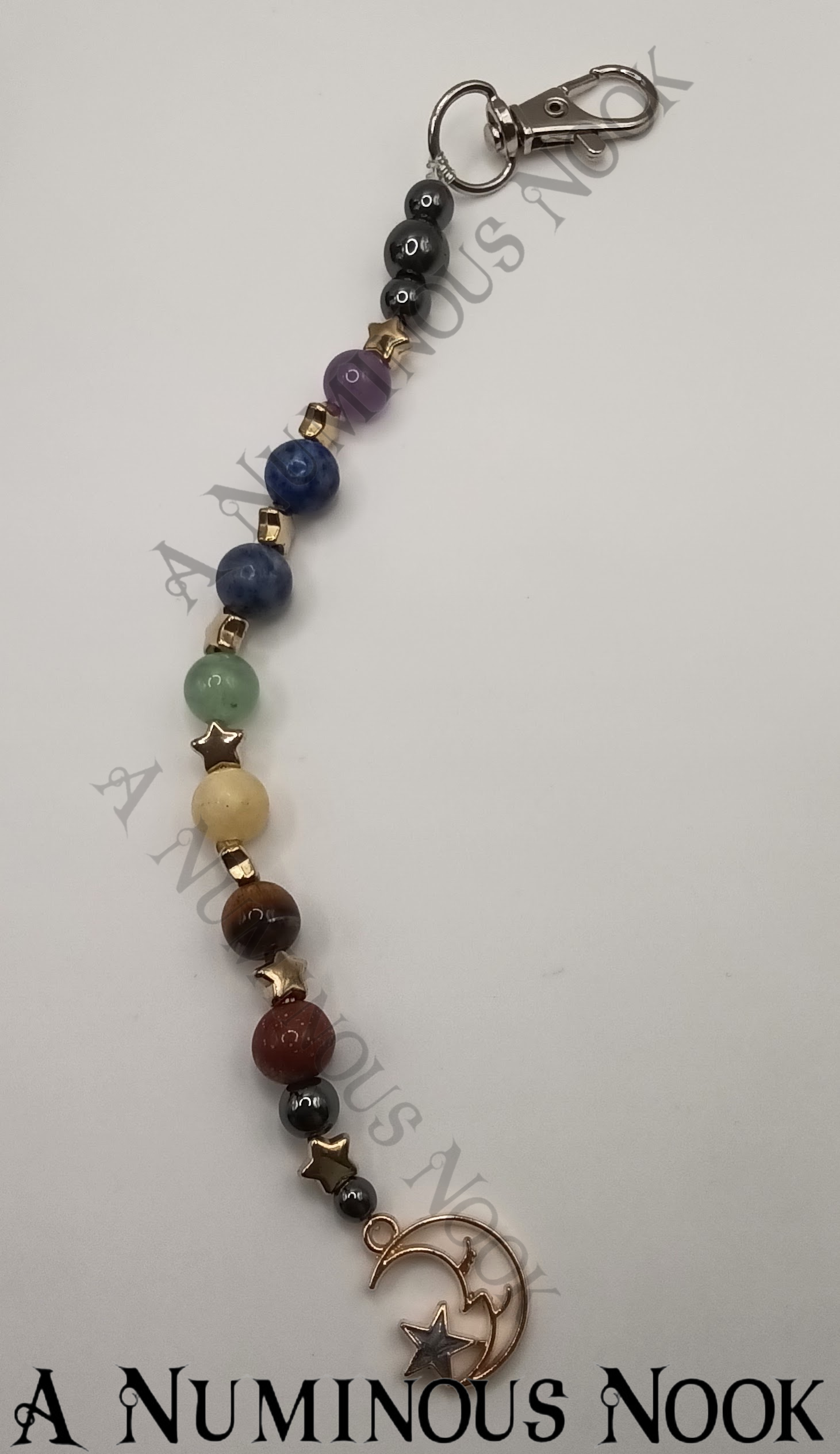 Moon with star chakra clip